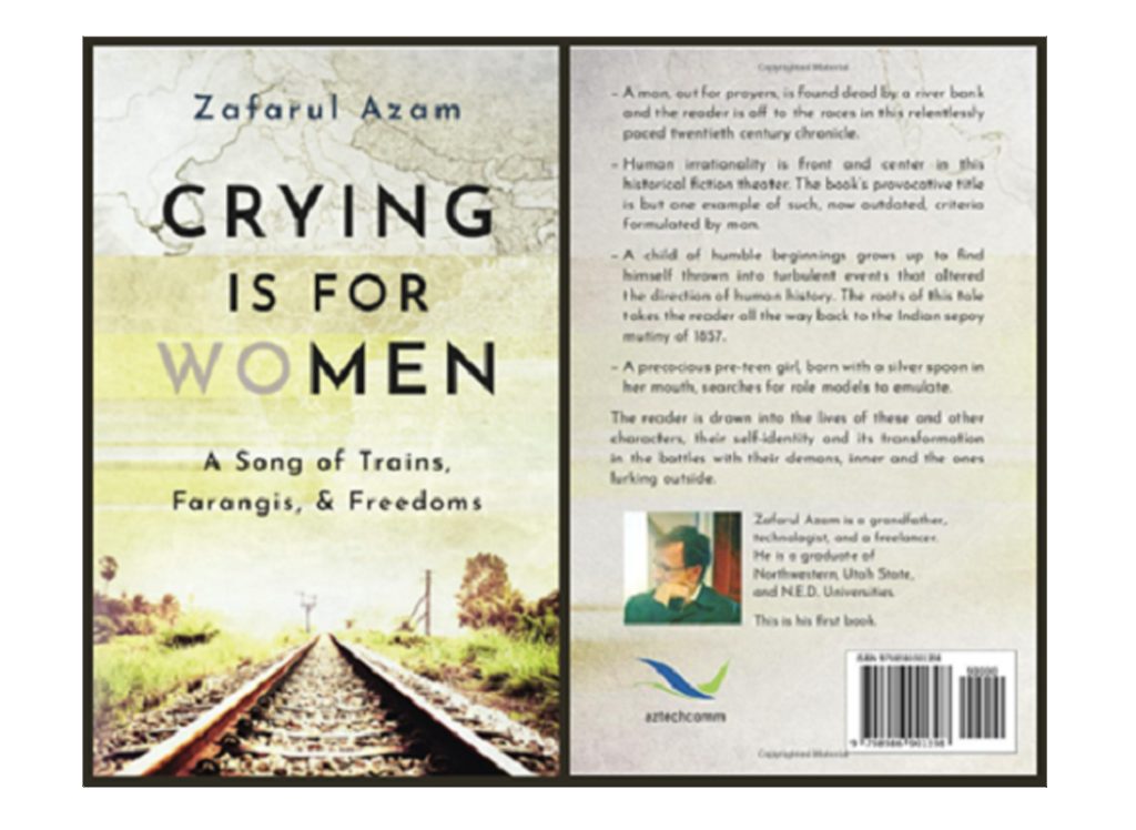 Meet Zafarul Azam, author of Crying is for Women: A Song of Trains, Farangis, & Freedoms, at Goodwill's Book Nook.  2/18 (12:30pm to 2pm).  Signed copies of his free book are limited - arrive early!